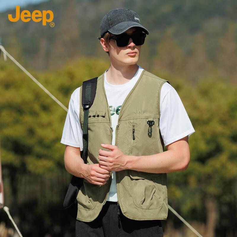 

JEEP Men s Casual Outdoor Utility Vest 2XL