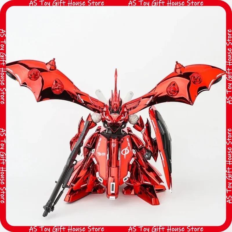 Nightingale Plated Version Hg1144 Mobile Suit Char'S Counterattack Mech Assembly Model Kit Action Figures Puzzle Toy Gift