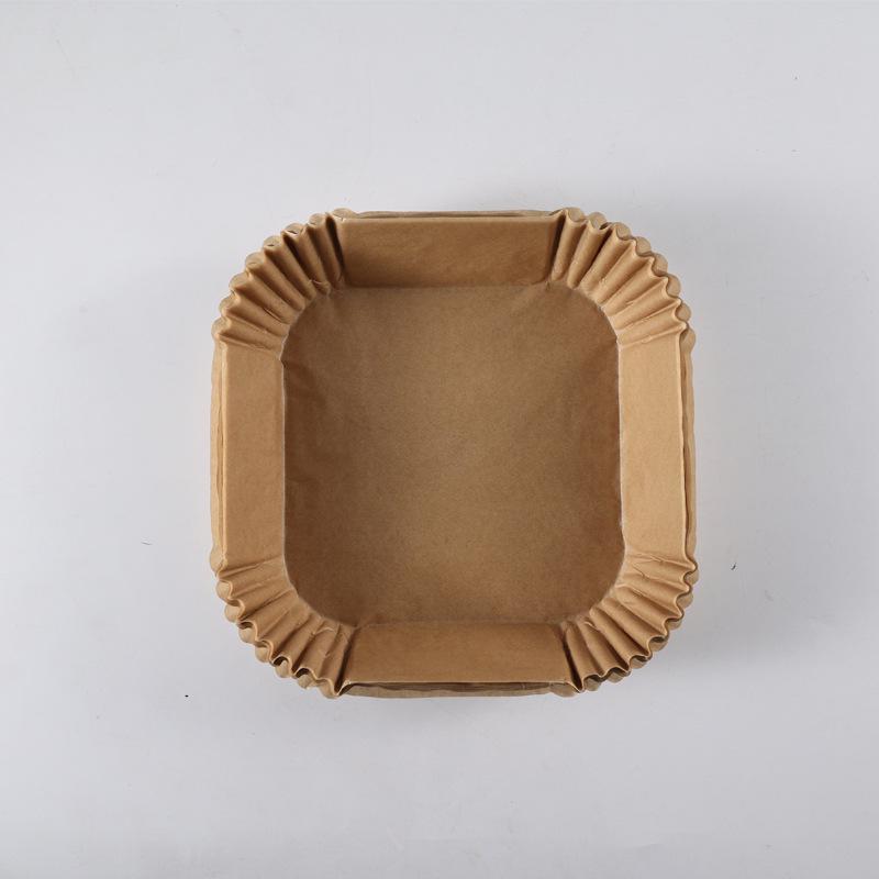 Air Fryer Silicone Oil-Absorbing Paper Pads: Round & Square Shapes with Bubble Wrap Packaging