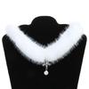 Christmas Pendant Choker Soft Plush Material Perfect Gift for Women Girls