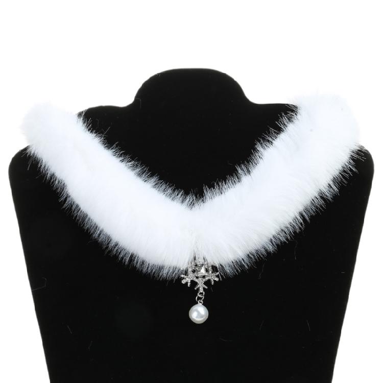 Christmas Pendant Choker Soft Plush Material Perfect Gift for Women Girls