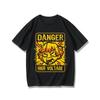 Demon Slayer Zenitsu Agatsuma Cartoon Print TShirt Men Pure Cotton Anime The Scream Collaboration Short Sleeve Tee
