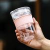Tazza da Caffè Portatile da 460ml Tazza d'Acqua in Plastica Sigillabile con Coperchio Casa Ufficio Trasparente Tazza da Tè Tazze per Bevande Tazze Regalo