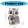 Artistic Owl Figure Statue In Resins with Flower Designs Sophisticated Home Decorative Ornament for Interior Decors