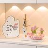 HANDUNYOU White Tulip & Rabbit Foyer Organizer