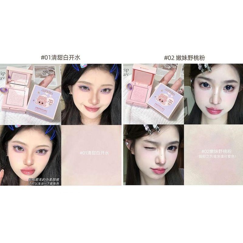 Art Value - 4 Colours Cartoon Embossed Matte Blush Palette