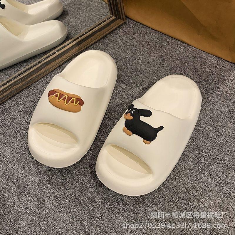 EVA New Thick Sole Slippers for Women's Outwear Home Bathroom Shower Non Slip Beach Slippers Womenshoes