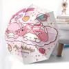 My Melody,Cafe Haleiwa Automatic Folding Umbrella Simple 8 Rib Design, Bright Cartoon Pattern, Durable Iron Frame, Suitable For Travel, Outd