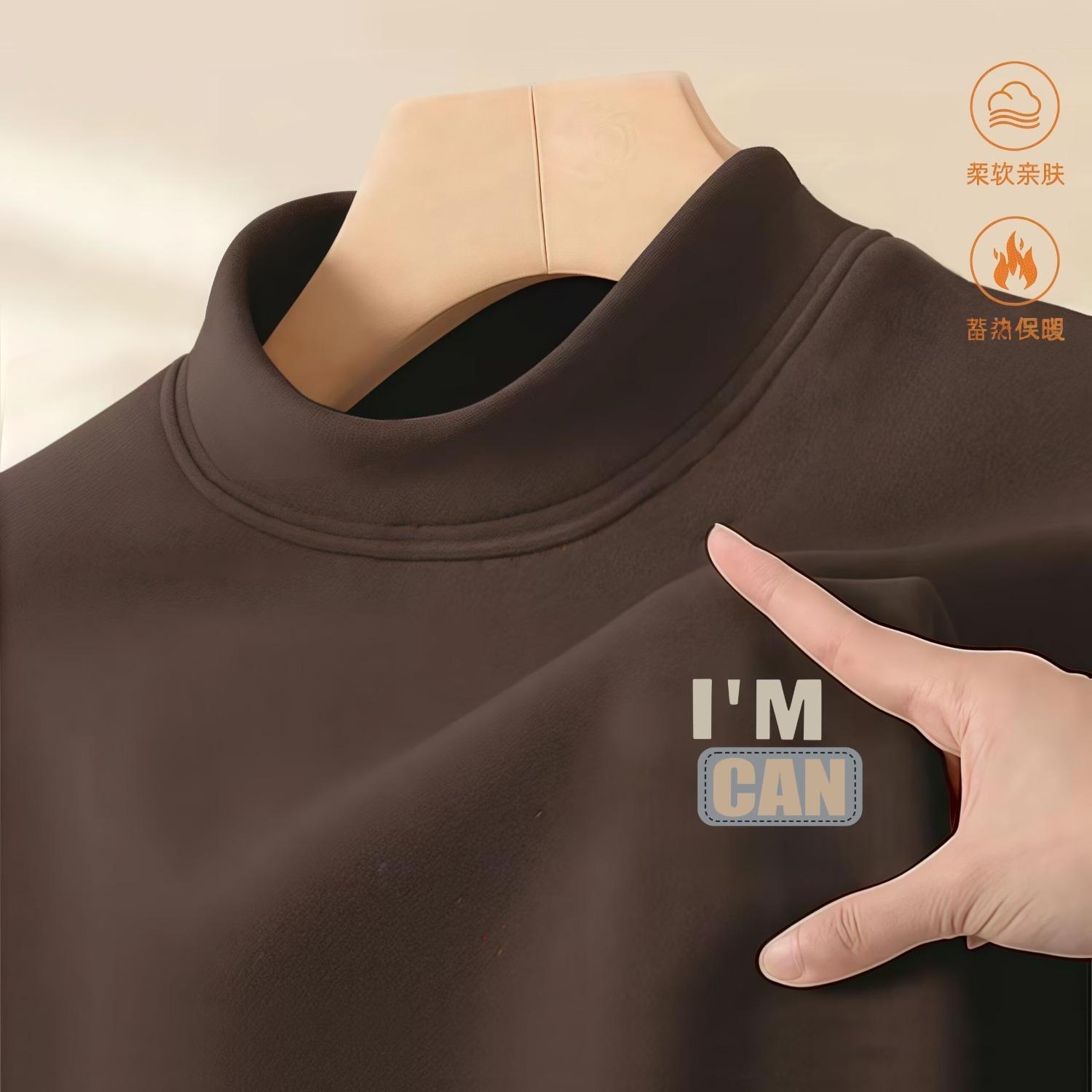 Черная Модная Немецкая Бархатная Мужская Футболка с Длинным Рукавом Осенне-Зимняя Приталенная Ретро Принт Нишевый Дизайн S