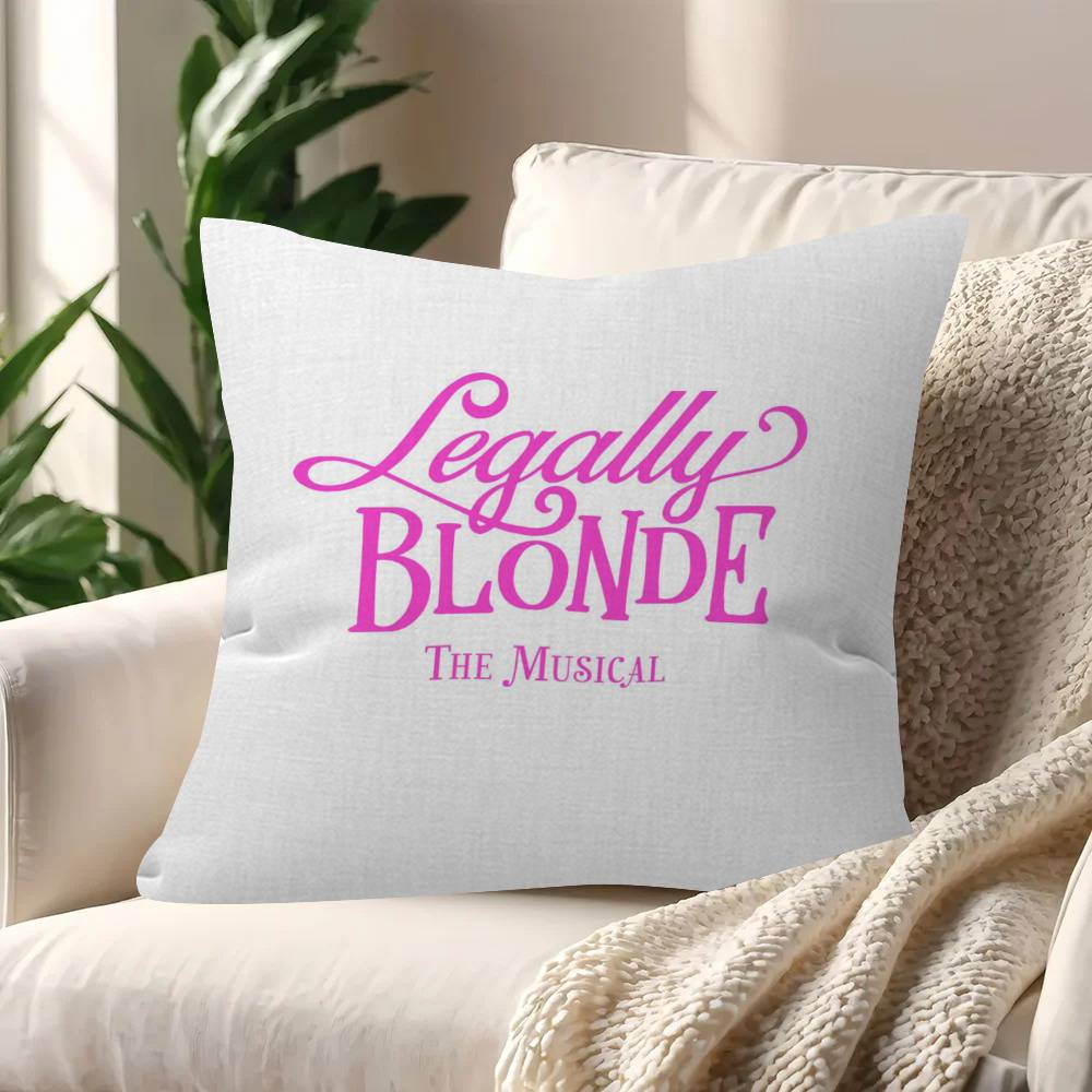 Movie L-Legally Logo B-Blonde 45*45Cm Cushion Cover Pillow Cover Decor Pillowcase Home Pillowcase For Couch Pillow
