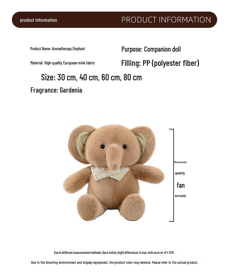 Cross-Border Aroma Elephant Plush Toy: Soothing Large Cloth Doll Gift for Children