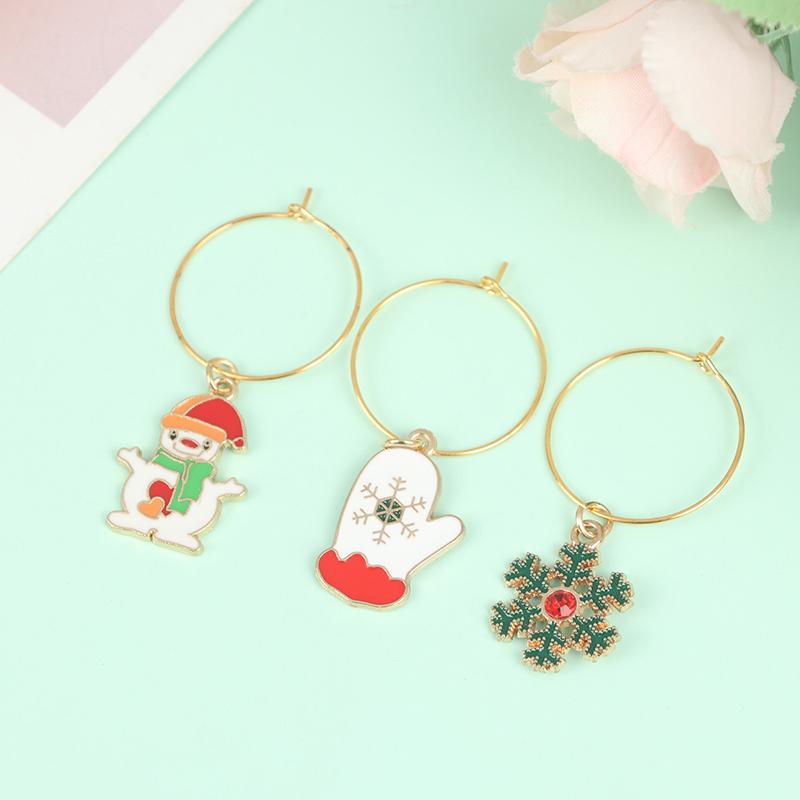Christmas Wine Glass Charms With 20 Assorted Cute Designs And Storage Bag Perfect For Christmas Party Family Dinner