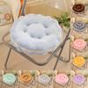 Round Plush Cookie Cushion With Pp Cotton Filling For Sofa Bed Office Napping Support