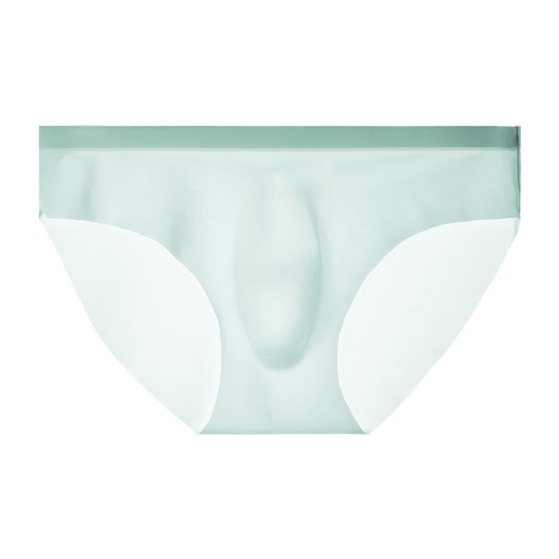 Men's Summer Ultra Thin Sexy Ice Silk Breathable Quick Dry No Trace Briefs