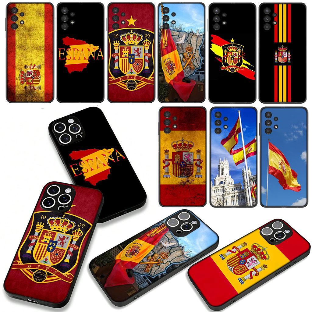 Cover for OPPO A54 A40 A60 A80 A18 A16 A17 A38 A78 A79 A57 A55 A3 Pro A96 A15 A12 Phone Case Spain Flag