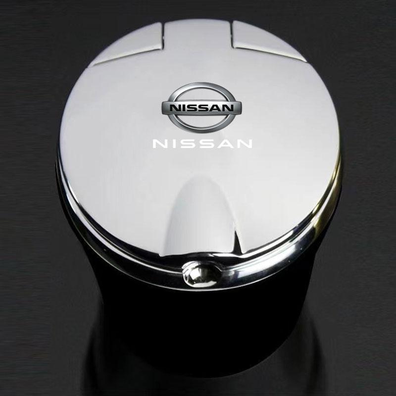 Portable Car LED Ashtray Cigarette Car Interior Accessories For Nissan Murano Navara Qashqai X-trail Patrol NV200 Note Frontier