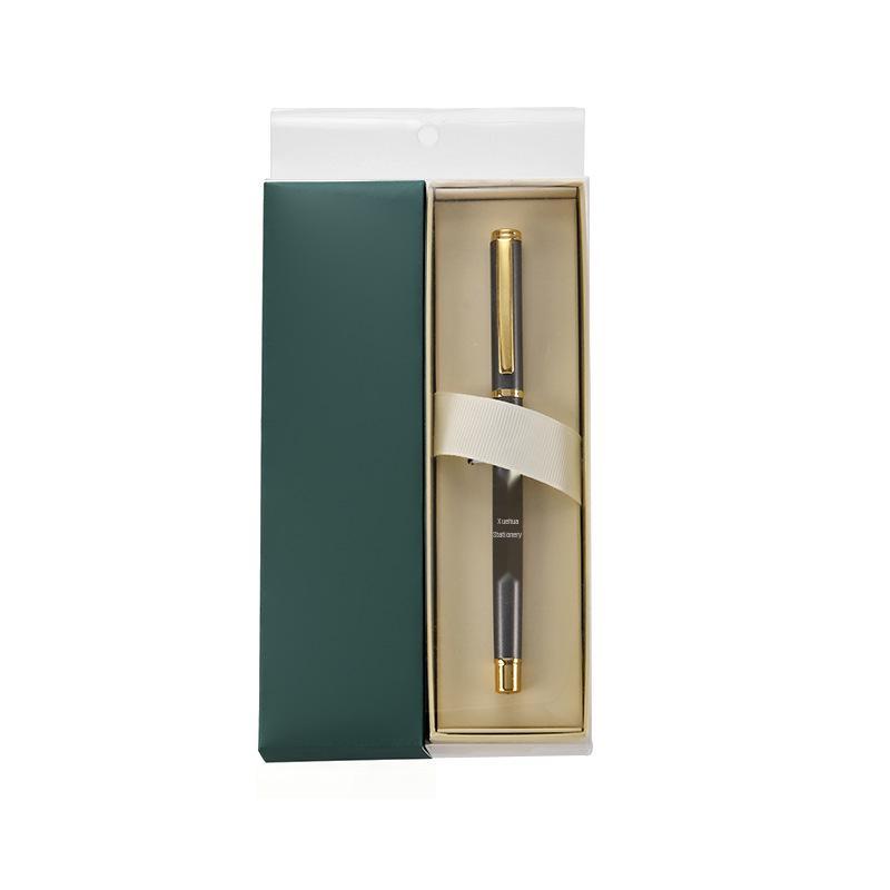 Deluxe Geschenkbox mit Kugelschreiber und individuellem Logo, Heißprägung