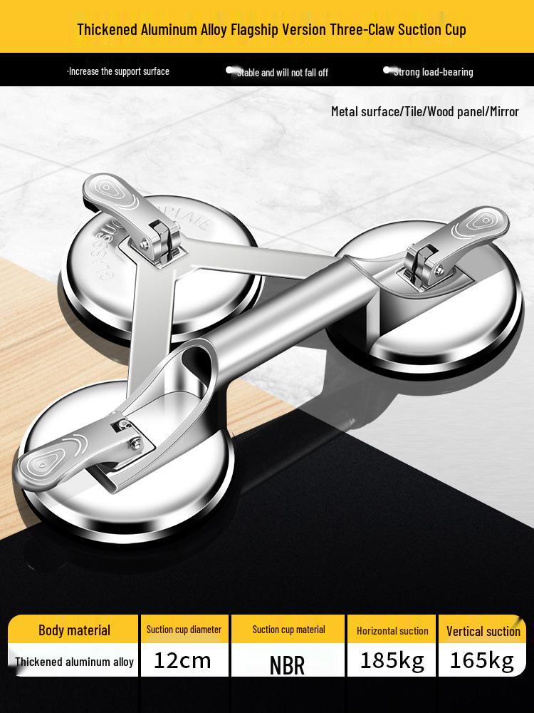 Heavy-Duty Glass Suction Cup Handle for Tiling, Floor, and Fish Tank Moving