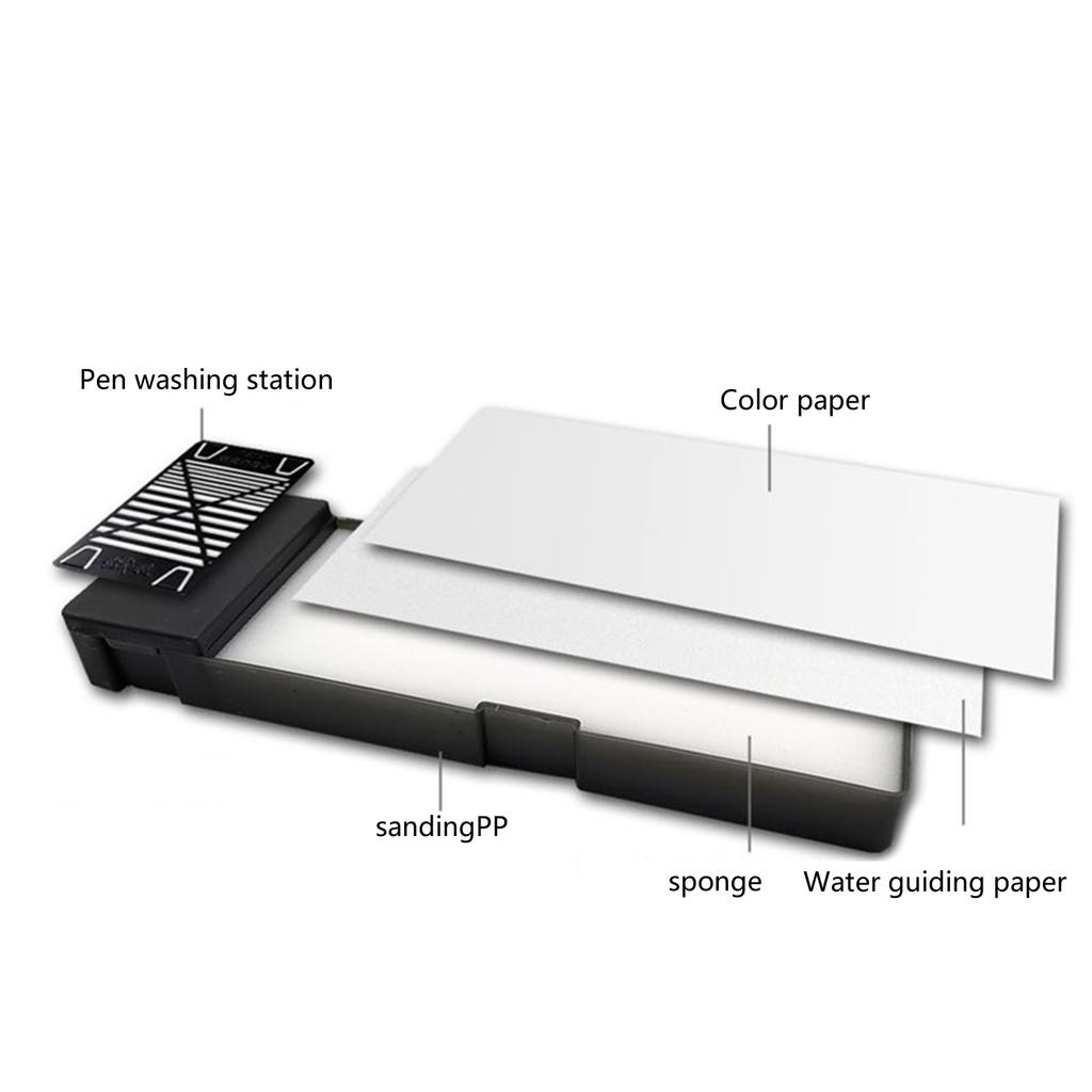 Tavolozze Umide per Pittura Acrilica Tavolozza Umida Penna Supporto per Lavaggio Tavolozza Idratante Pittura Fresca Strumento per Modellare