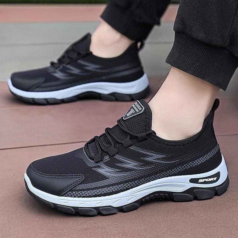 Breathable Casual Shoes Middle-aged and Elderly Women's Stepping Shoes One-pedal Soft-soled Comfortable and Non-slip Shoes