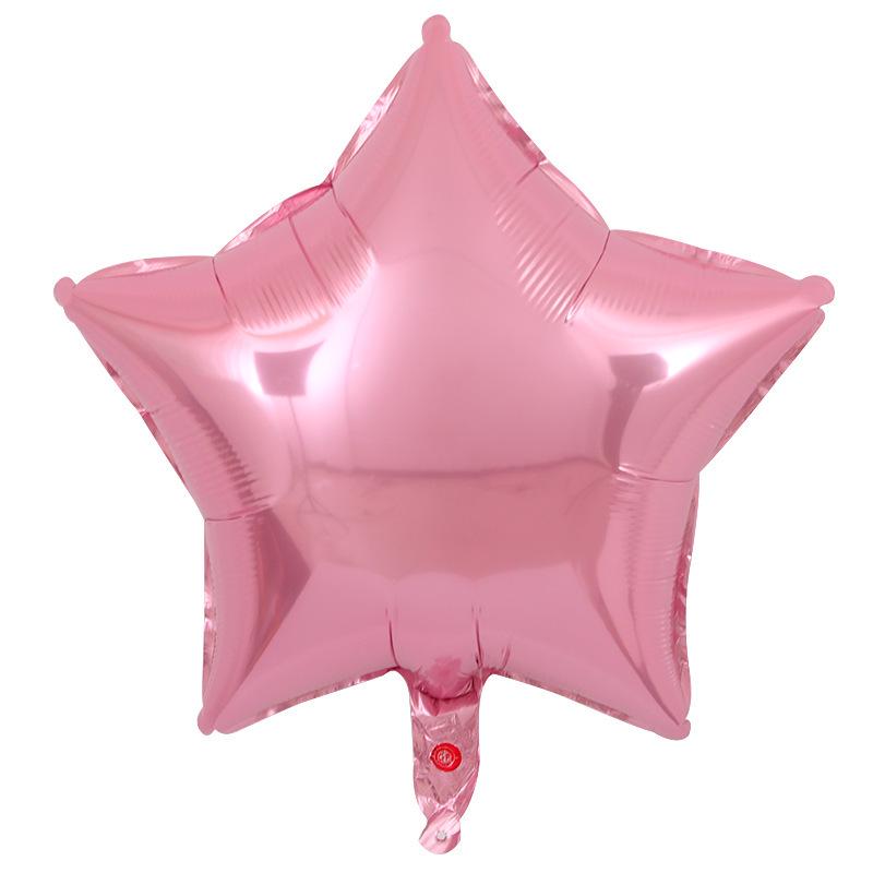 18" Heart and Star Foil Balloons for Weddings and Birthdays