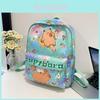 Capybara Car Bath Singing Printed Kids Backpack With Durable Nylon For Preschool Children