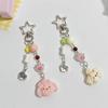 Resin Puppy Bead Pendant Keychain Trendy Earphone Case Charm Accessory Fashionable Phone Chain for Women and Girls