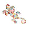 Gecko Wall Decor Bright Colors Colorfast Resin 5.9in Long 3.1in Wide Lizard Garden Sculpture for Decoration House Office