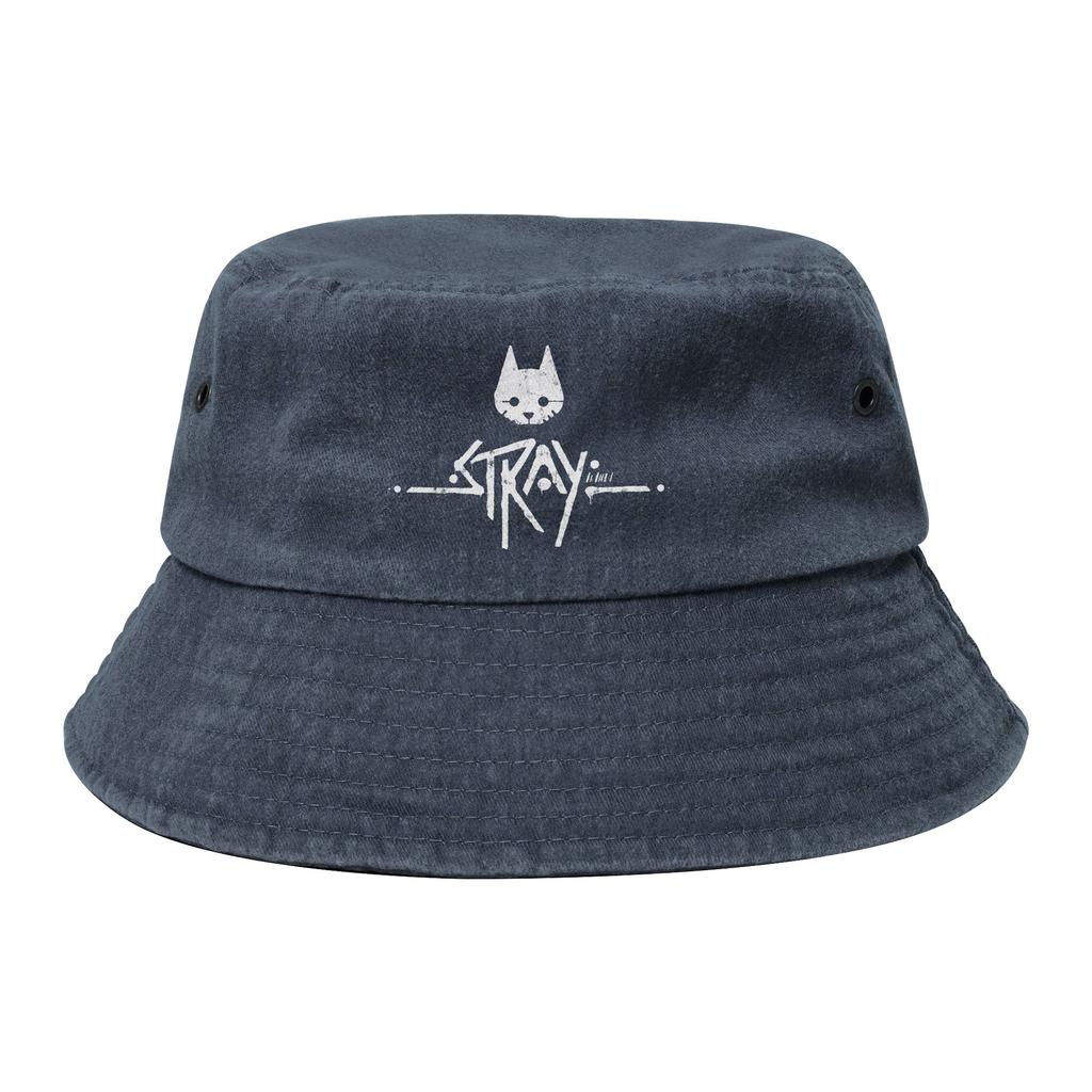Strandhüte Stray Game Logo Eimerhüte Street Unisex Damen Sonnenhut Boonie Hut Faltbarer Fischerhut Outdoor