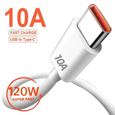 120W 10A Type C Cable USB Data Cable Cord New Fast Charging Wire for Huawei