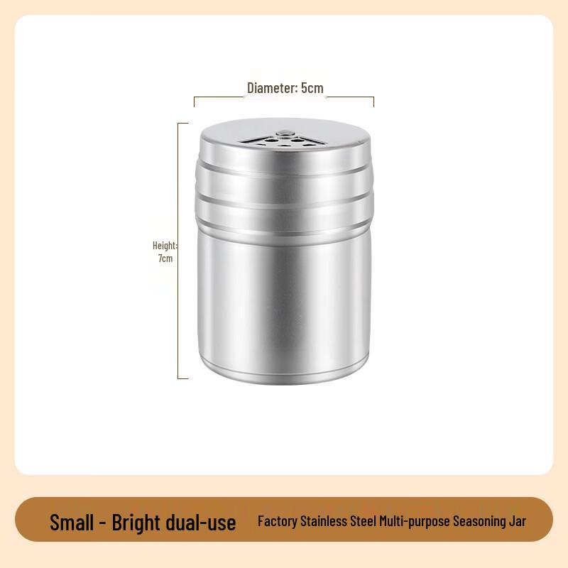 Stainless Steel Spice Shaker Jar Set (5-Pack)