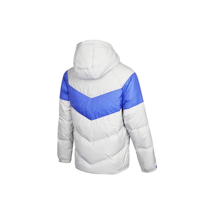 adidas Doudoune à capuche colorblock pour homme Veste grise H20791