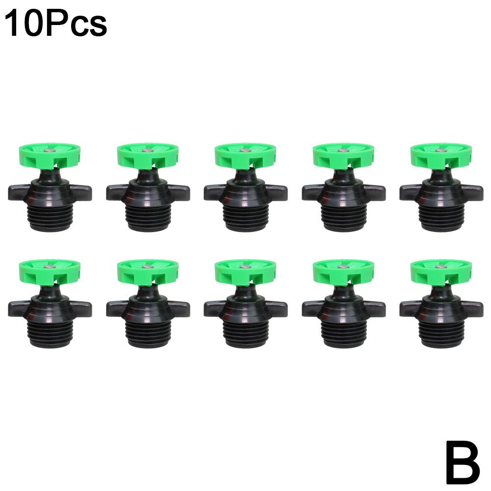 10pcs 1/2Inch Automatic Rotating Sprinkler Heads Micro Sprinkler 360 Degree Rotation For Garden Irrigation Greening Sprinkl A9O1