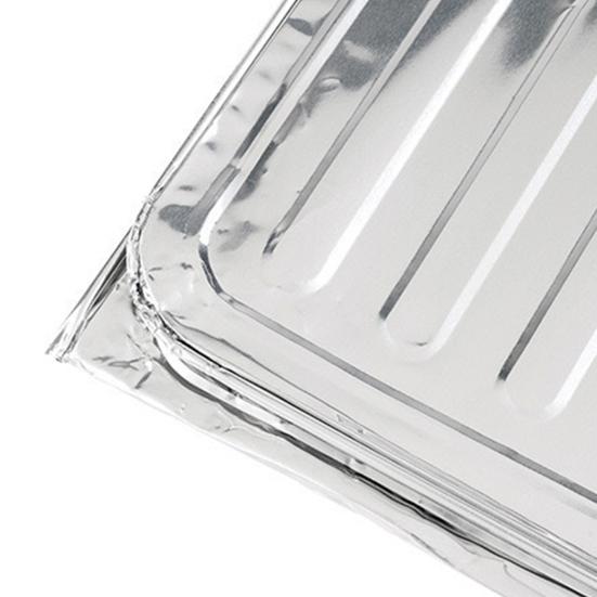 3 Sided Splatter Guard Foldable Grease Splatter Screen Aluminum Foil Oil Splash Guard Protects Stove from Food Splatter for Stove Top Frying Pan