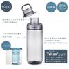 OSK LIPPY Water Clear Made in Easy to with Handle and Room Temperature BC-1000 Bottle, 1000ml, Gray, Japan, Clean, Gasket, Lightweight,