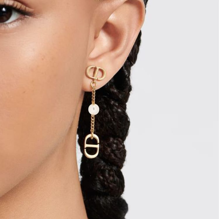 Dior Metal Earrings Women's Gold E3089WOMMT