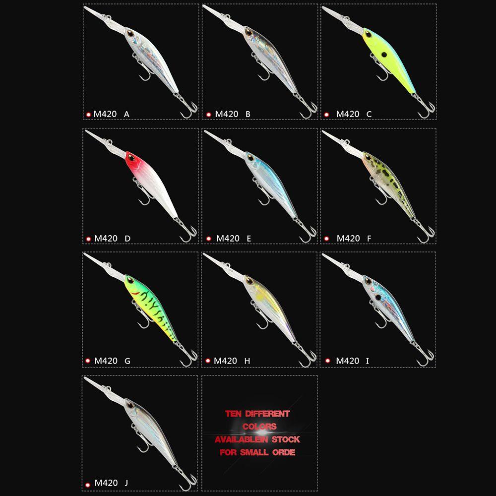 Diving Winter Fishing Crankbaits Fish Hooks Minnow Lures Deep Diving Minnow Baits Long Casting Lure