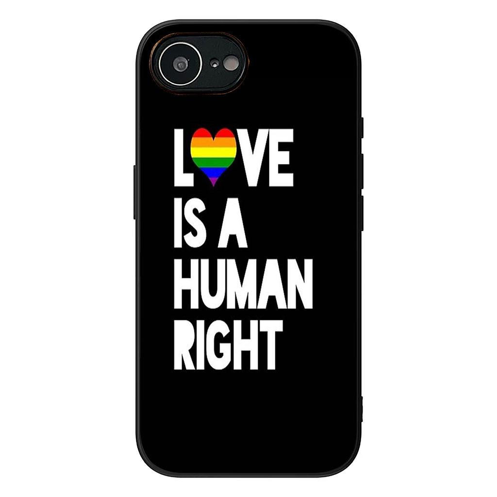 Love Is Love LGBT Rainbow Heart LGBTQ Case for Samsung Galaxy A36 A17 A26 A07 A35 A54 A53 A13 A33 A34 S8 S9 S20 S21 FE S10 Plus