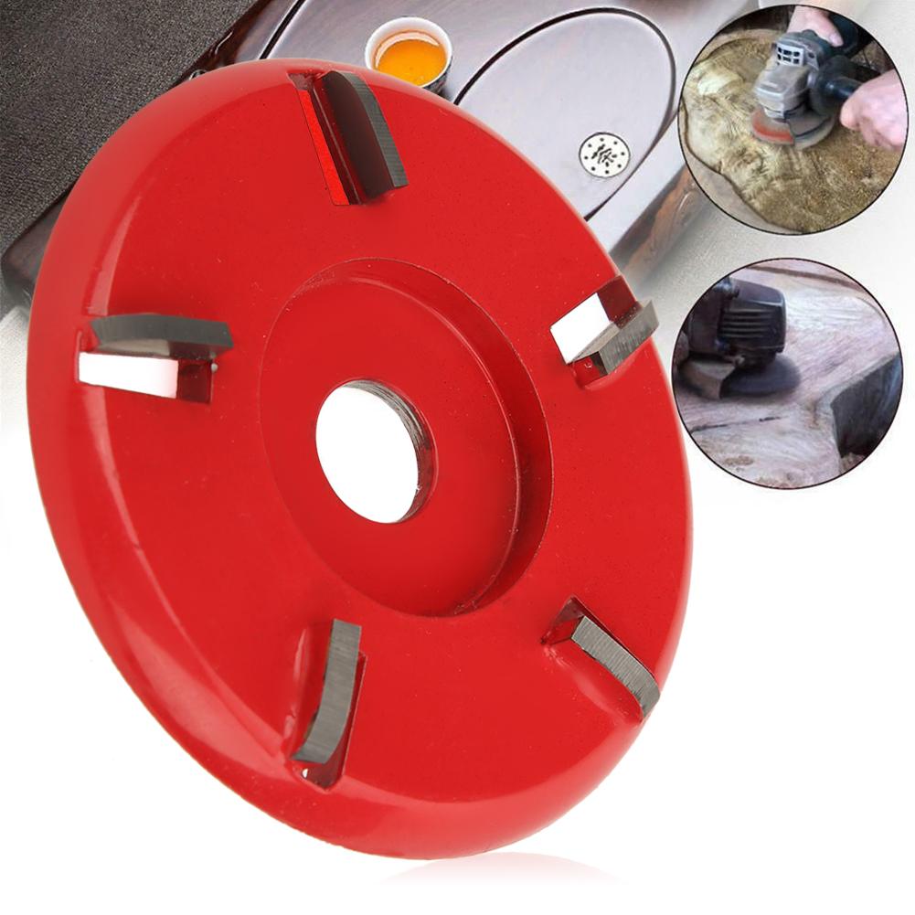 5 Teeth Arc Shaped Wood Cutting Disc Woodworking Angle Grinder Carving Polishing Tool(Red )