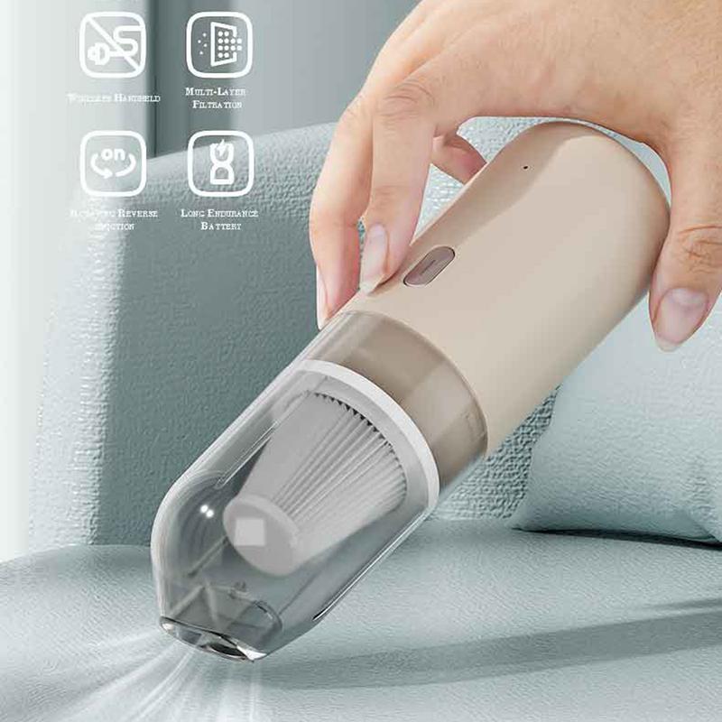 Vacuum Car Cleaner Small Cordless Air Duster Powerful Suction Home And Car Vacuum USB Charging Hand Pump For Home Car Couch