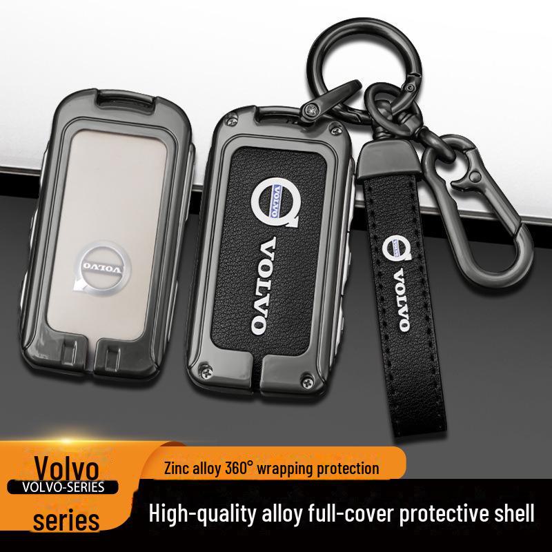 Volvo Key Cover for XC60 & S90: Car Accessories Shell for XC90, XC40, S60L - Buckle Bag Included