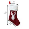 Christmas Stockings Hanging Socks Snowflake Elk Deer Tree Hanging Candy Gift Bag Xmas Tree Ornament Home Decorations