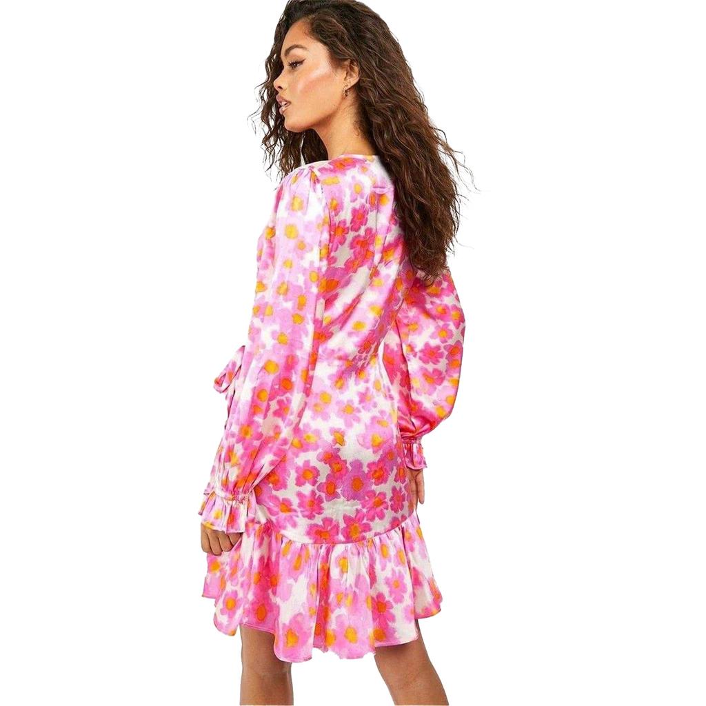 Influence Womens/Ladies Floral Satin Skater Dress