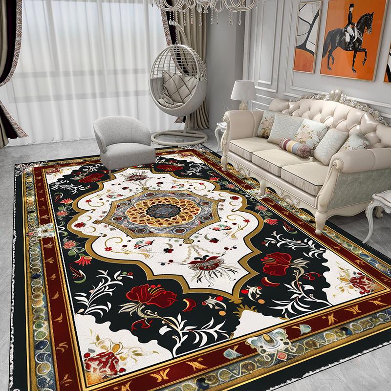 Luxury Style Large Area Persia Carpet Living Room American Style Decoration Home Sofa Area Rugs for Bedroom Soft Floor Mat