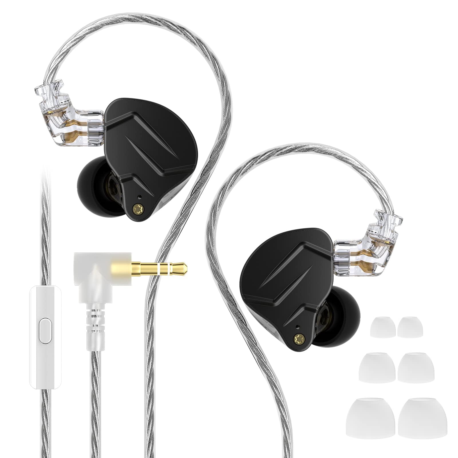 

CCA KZ ZSN Pro X Dual Driver In-Ear Earphones, 1BA, 1DD, Wired Earphones, Hi-Fi, Sports & Gaming Earbuds, Compatible with Smartphones, PCs, and