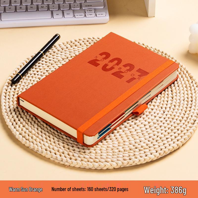 2027 Cross-Border English Planner: Diary & Office Efficiency Manual English 160 pages оранжевый