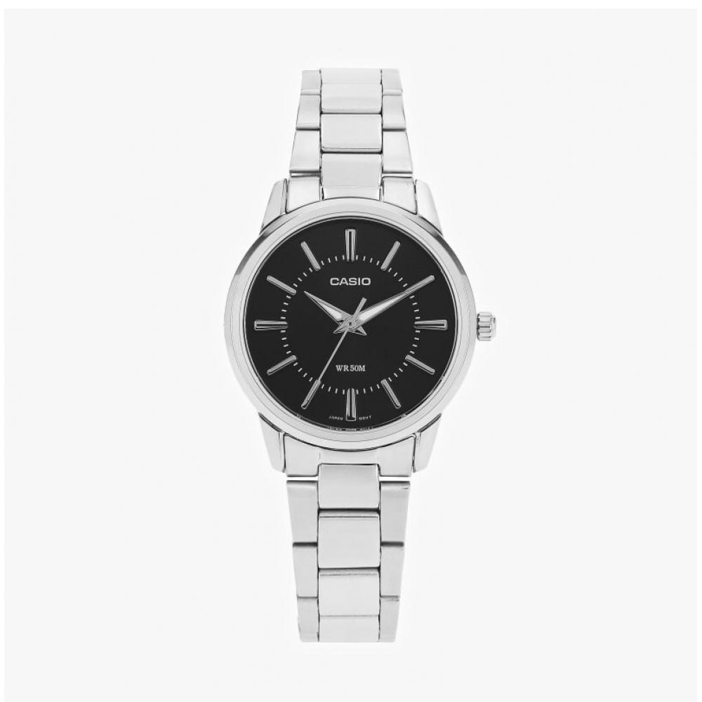 Casio Ltp 1303d 1avdf  Ltp 1303d 1a  Analog Sat Student Dame Metallklokke