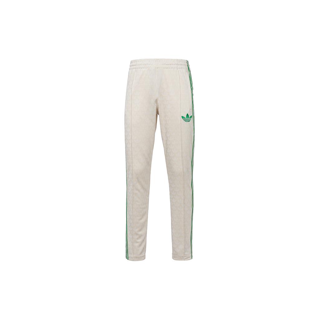 Adidas Originals Trefoil SS23 Striped Logo Print Casual Sweatpants Men Bottoms Ivory IP6984