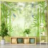 Bamboo Forest Trail Tapestry Wall Hanging Natural Scenery Bohemian Art Hippie Tapiz Dormitory Home Decor