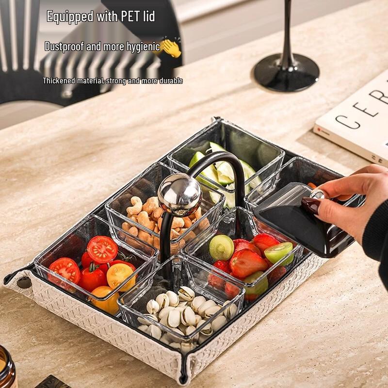 Luxury Leather Snack & Fruit Tray